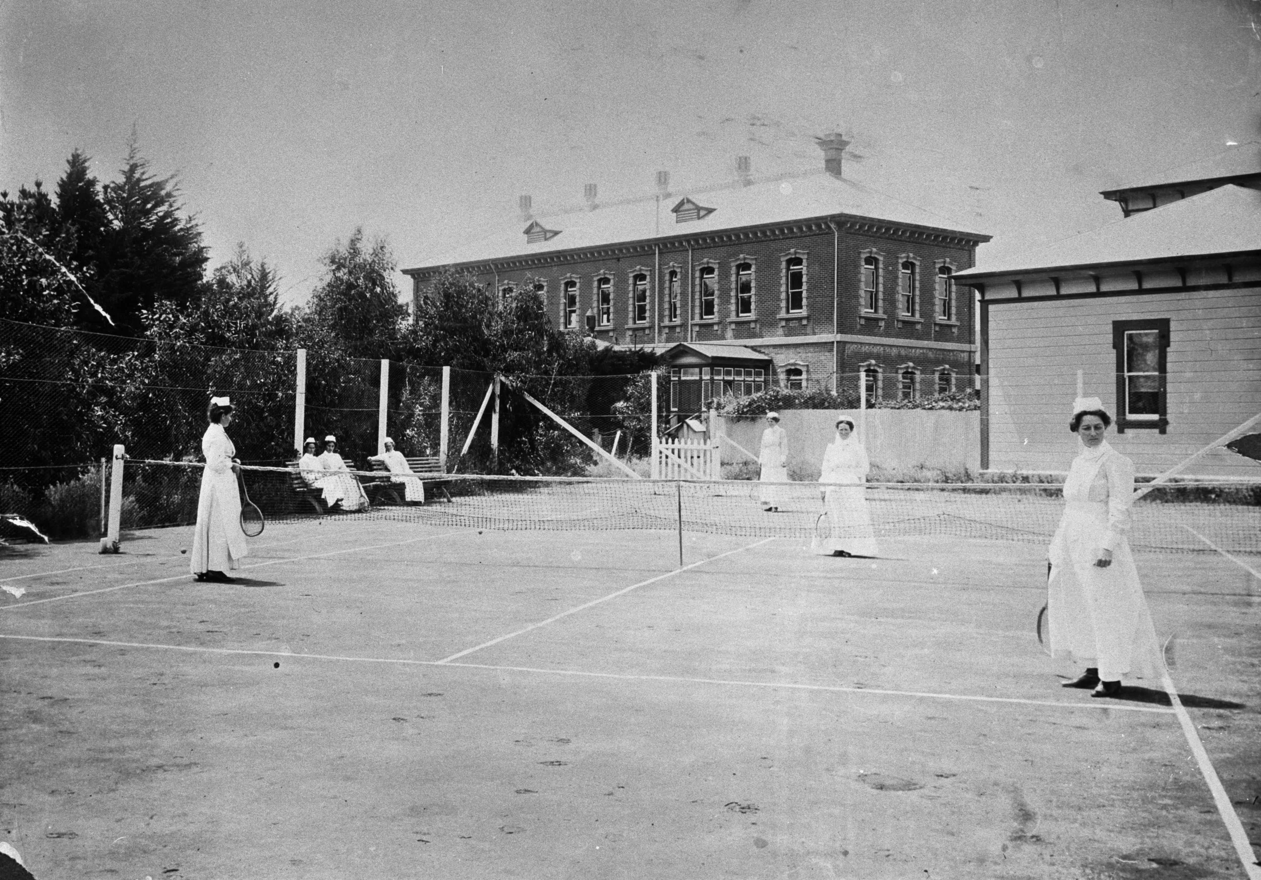 The Palmerston North Hospital around the time of World War One.
