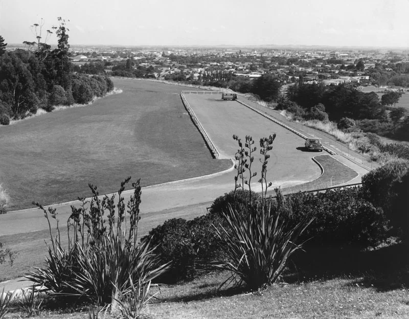 Figure 2: ANZAC Park Lookout, circa 1971. Reference: Pataka Ipurangi 2007P_P138_RES_0175, Ian Matheson City Archives.