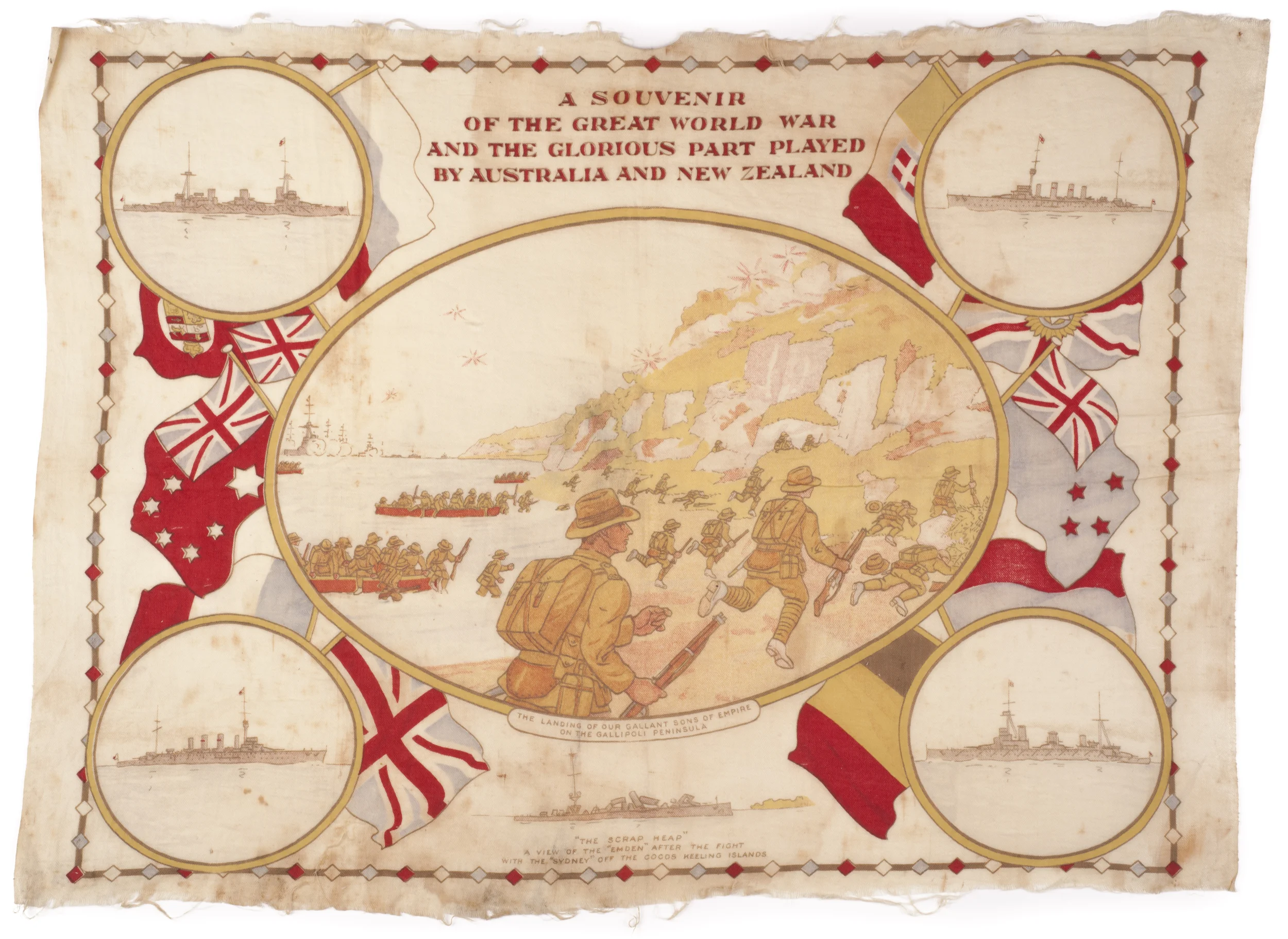 "A Souvenir of the Great World War and the Glorious Part played by Australia and New Zealand"