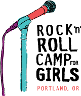 Rock’n’Roll Camp For Girls logo.