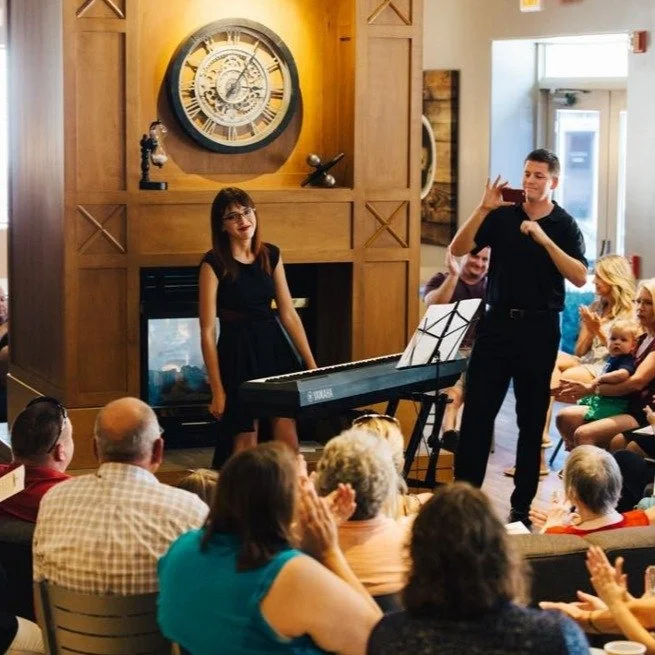We still can't believe it's our TENTH YEAR🙌 

We're throwing a party on May 2nd at 2 PM, and you're invited 🎉

Celebrating a little today by remembering some of our past events. It's so important to us that our students share their musical gifts wi