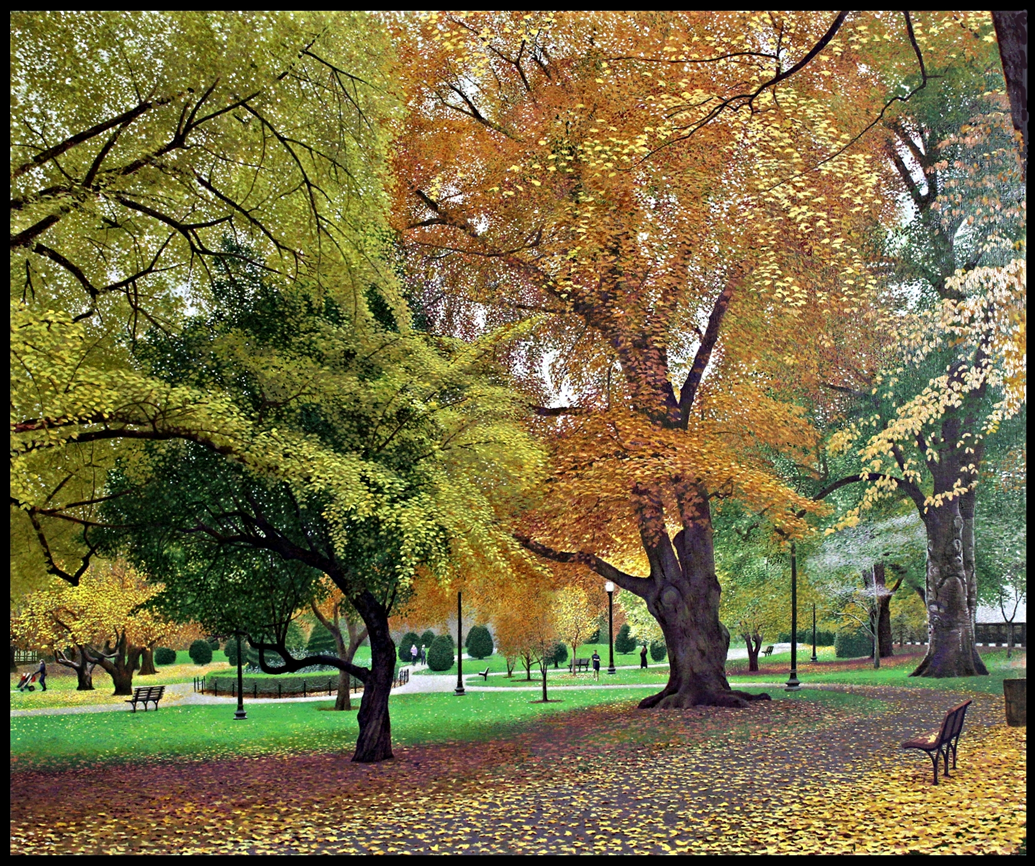  Public Gardens (36"x42") Oil on Linen 