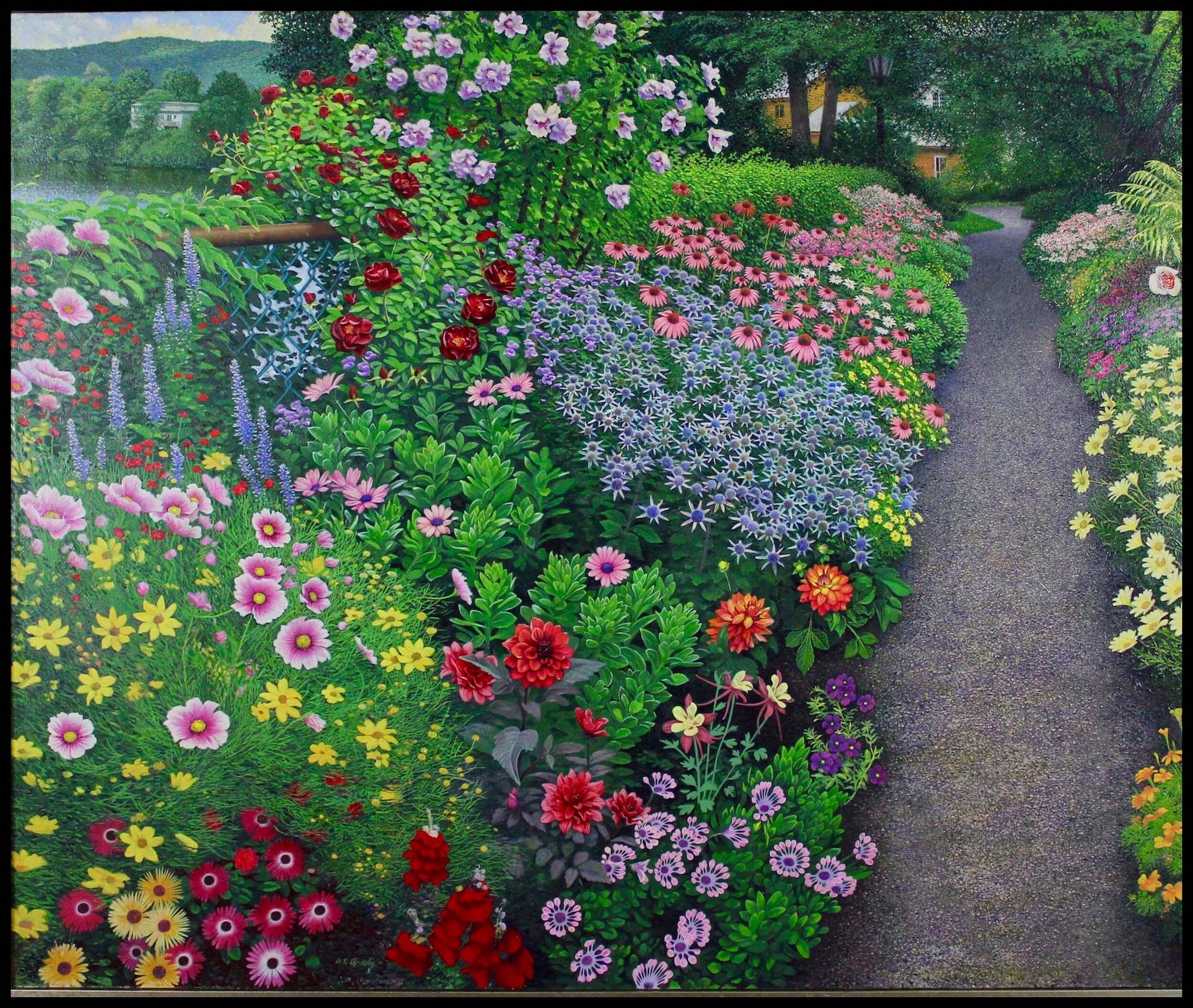  Bridge of Flowers (35”x43”) Oil on Linen 
