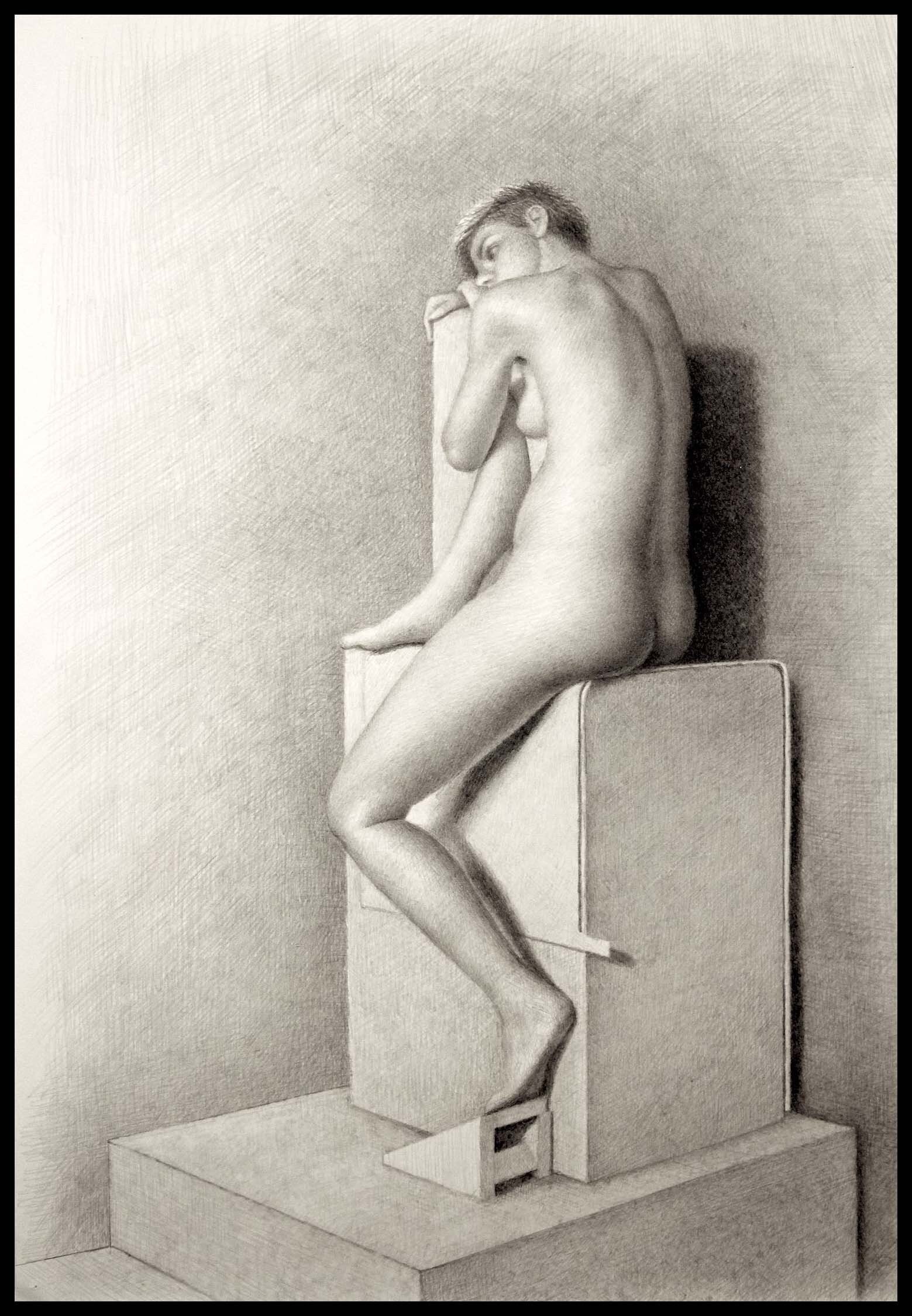 Nude Study (29”x21”) Graphite on Arches 