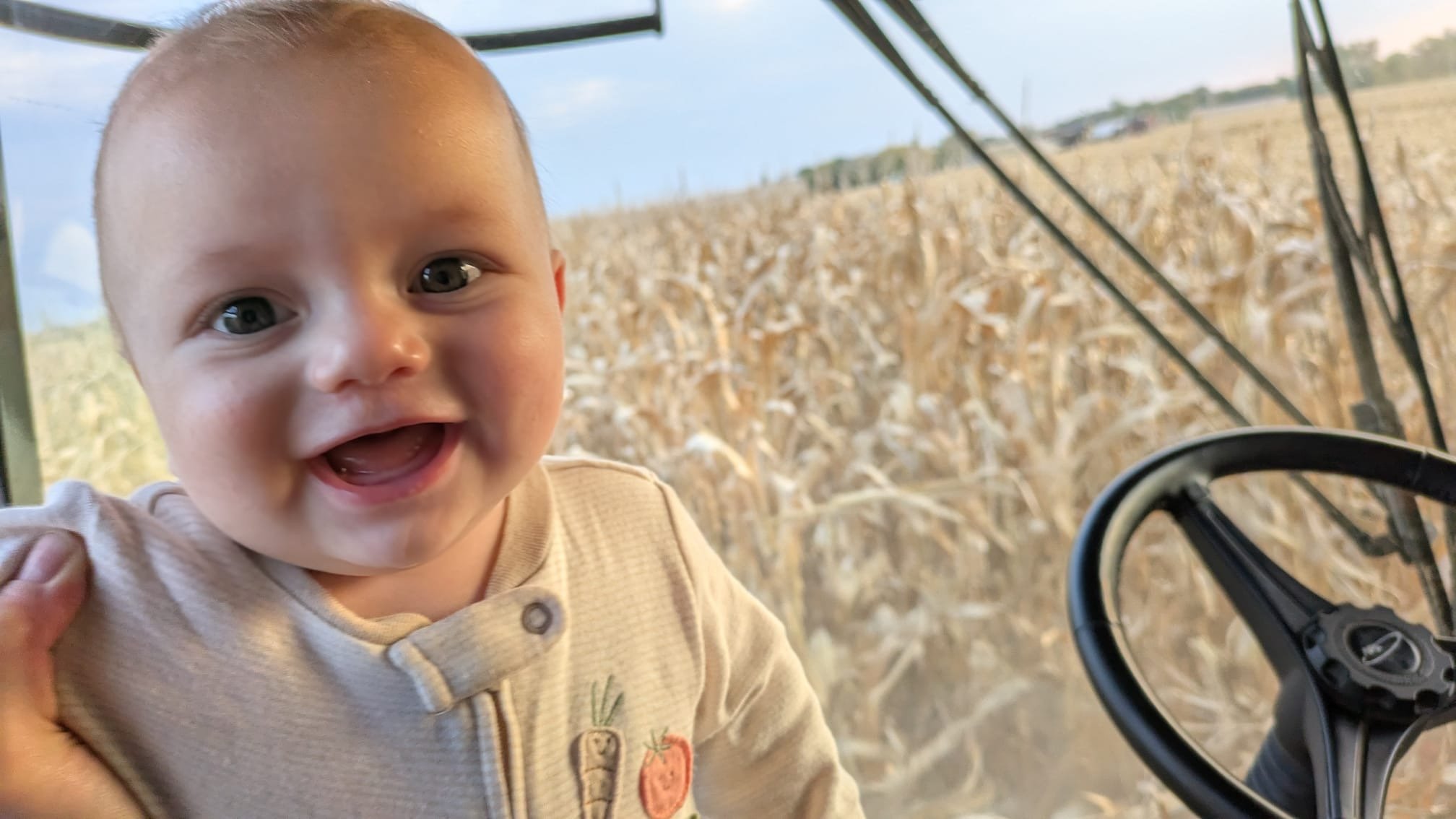 First Combine Ride