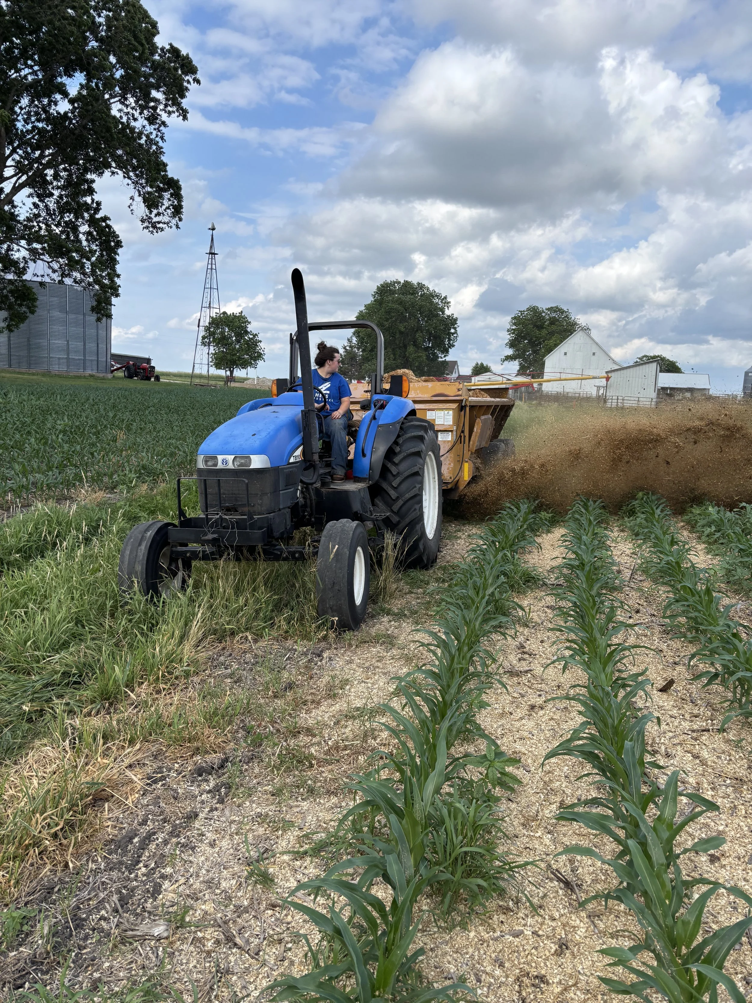 Cadence Spreading Manure