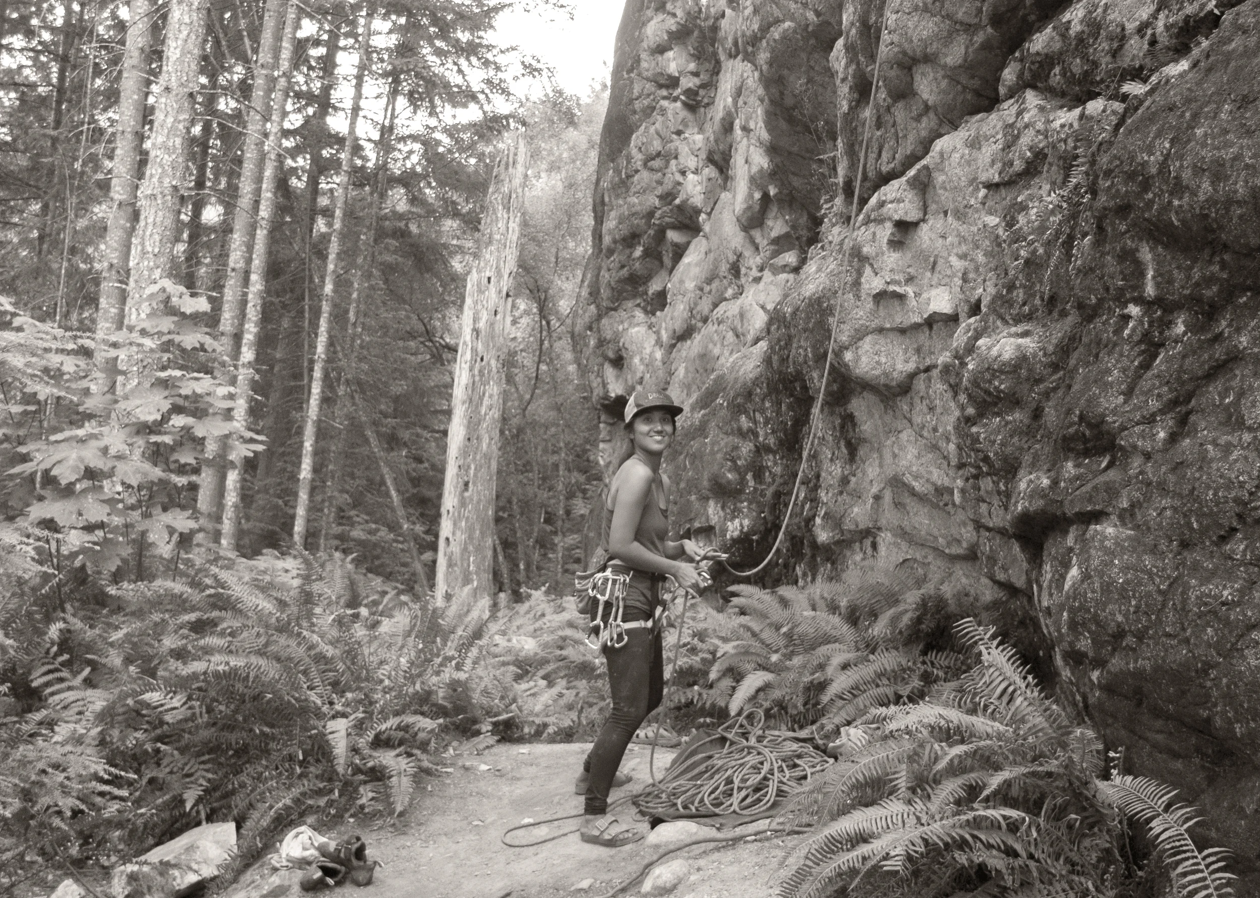 I was dancing a bit on this belay.. :)