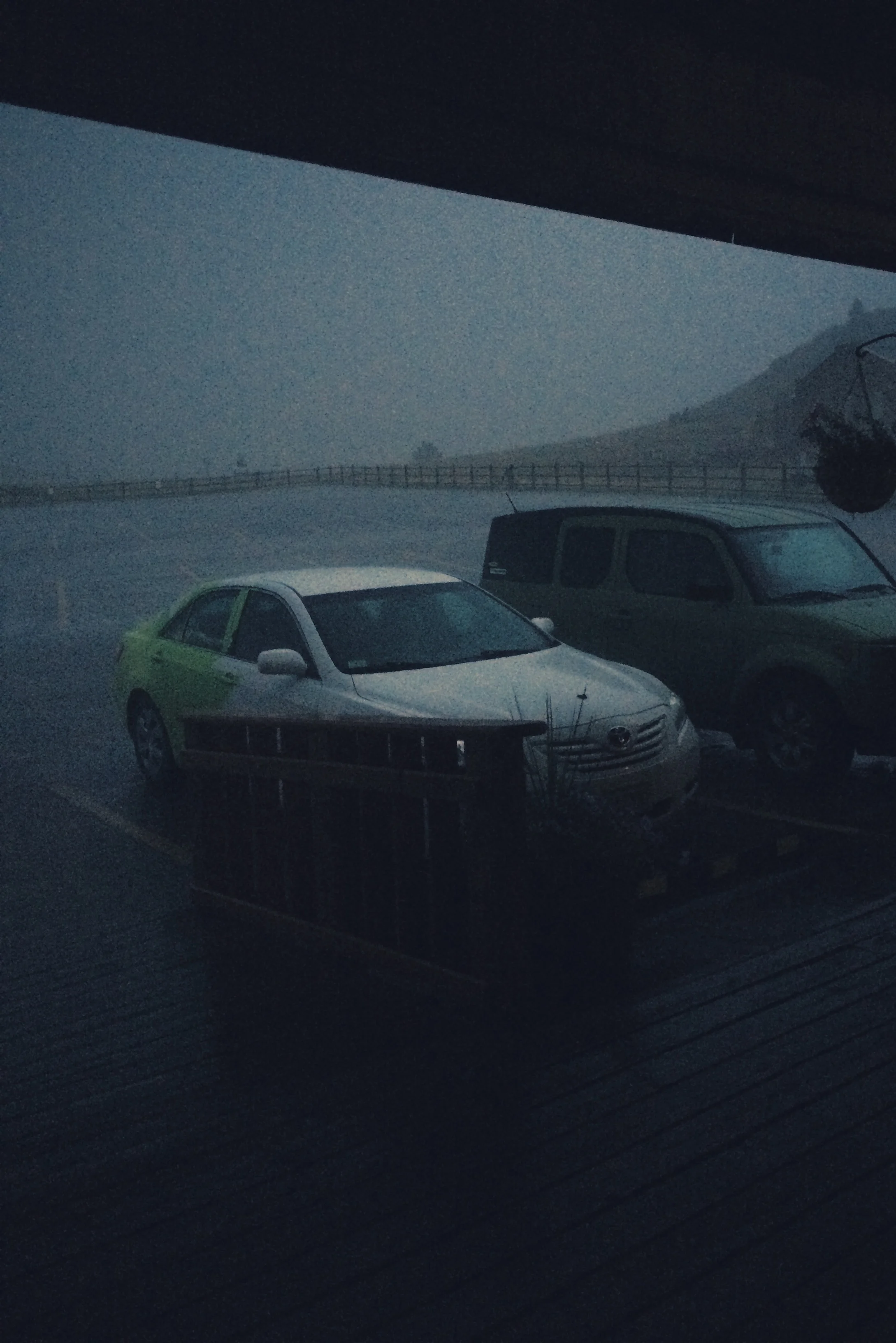 the skies instantly changed, thunder hit hard, and rain poured in buckets