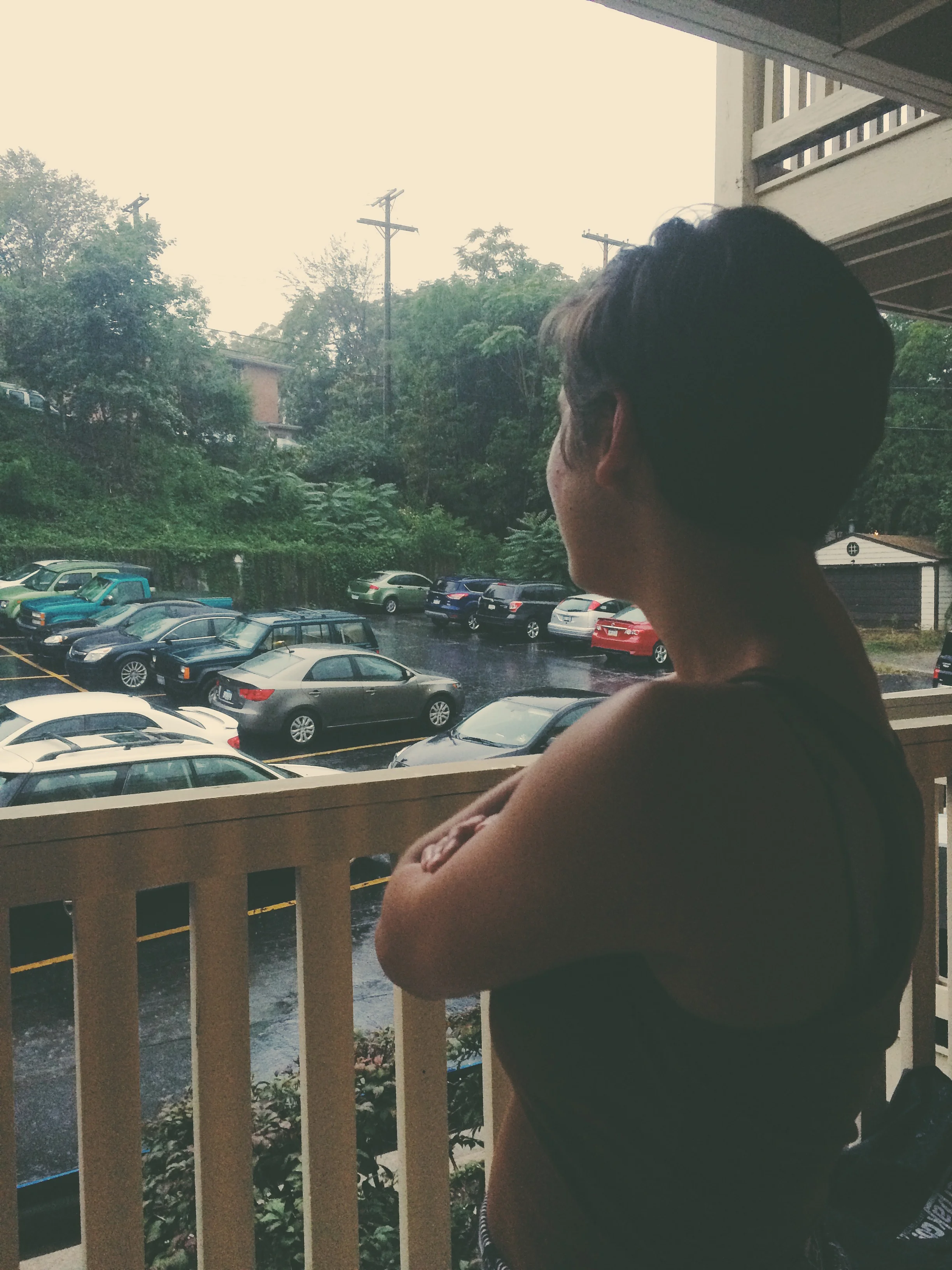finally the rain came and took away the humidity for a while