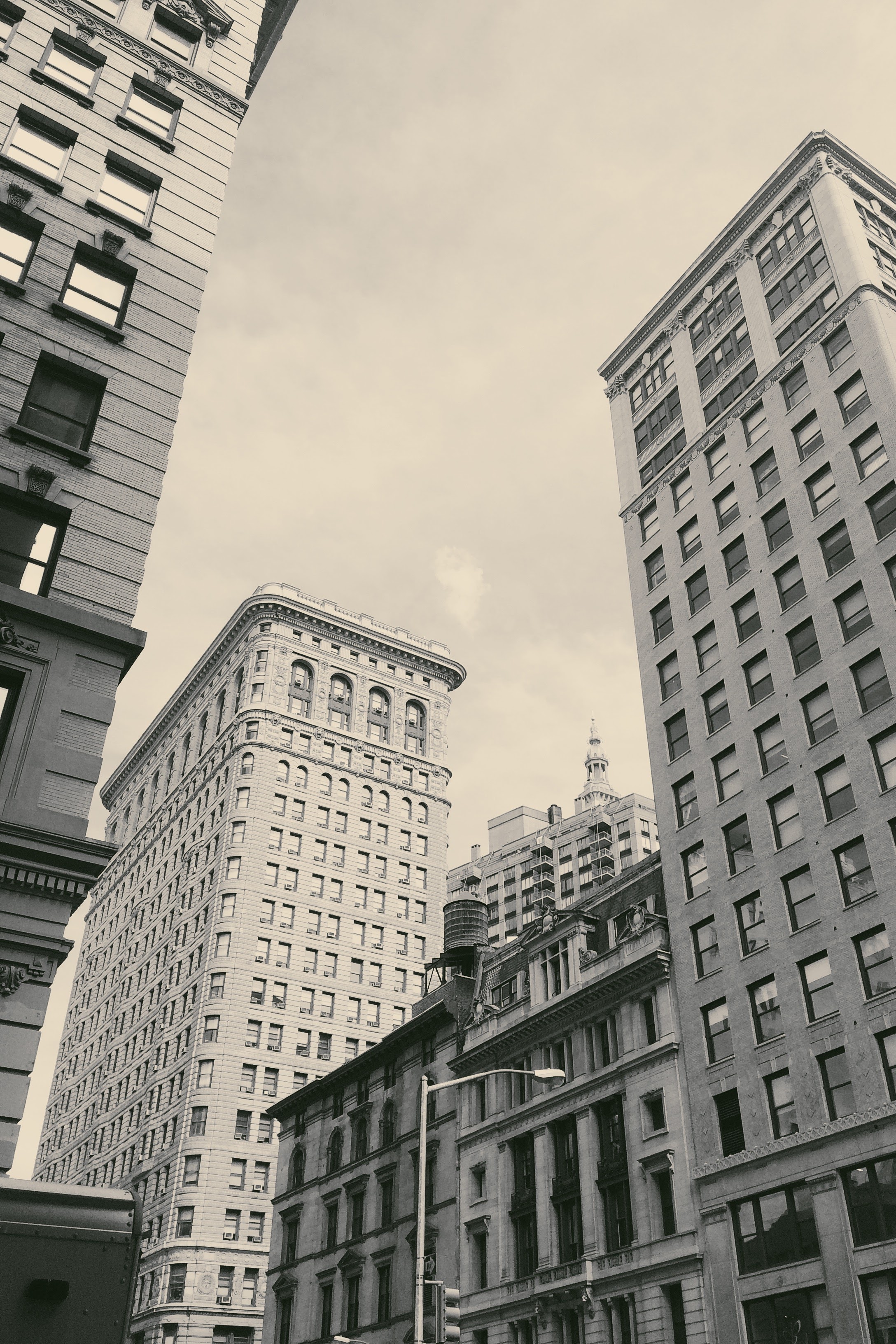 Flatiron building (the farthest back)