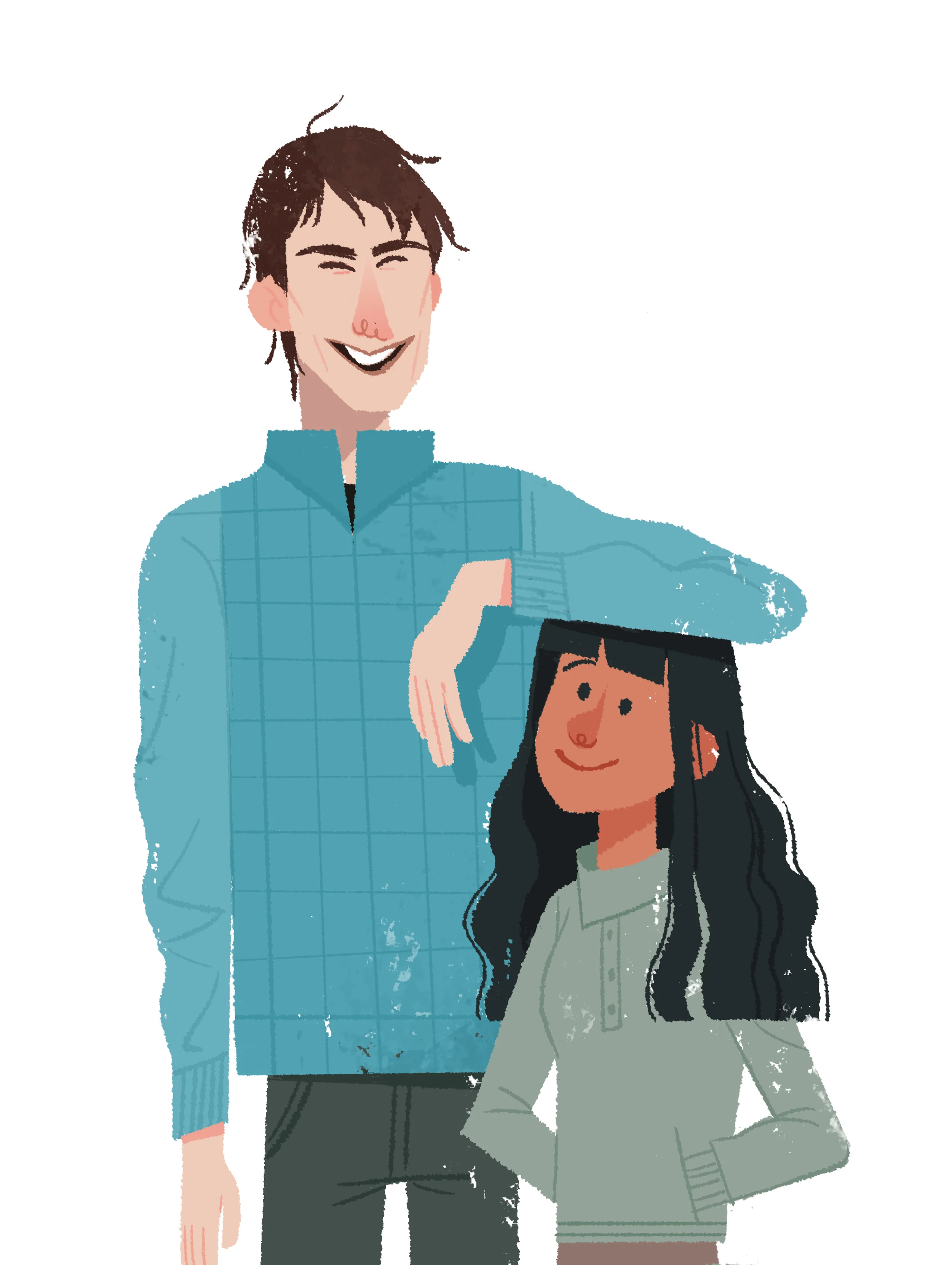 Chris is 6'4"? Tall.