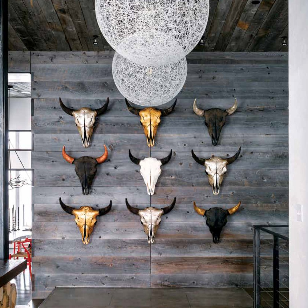 Gilded Bison Skulls