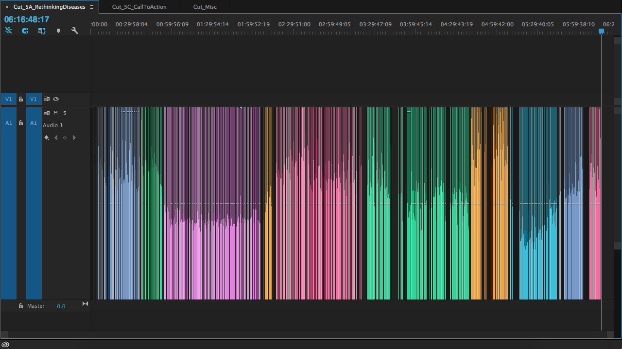 Just one of our chapters, totaling 6 hours before editing it down to 20 minutes. 
