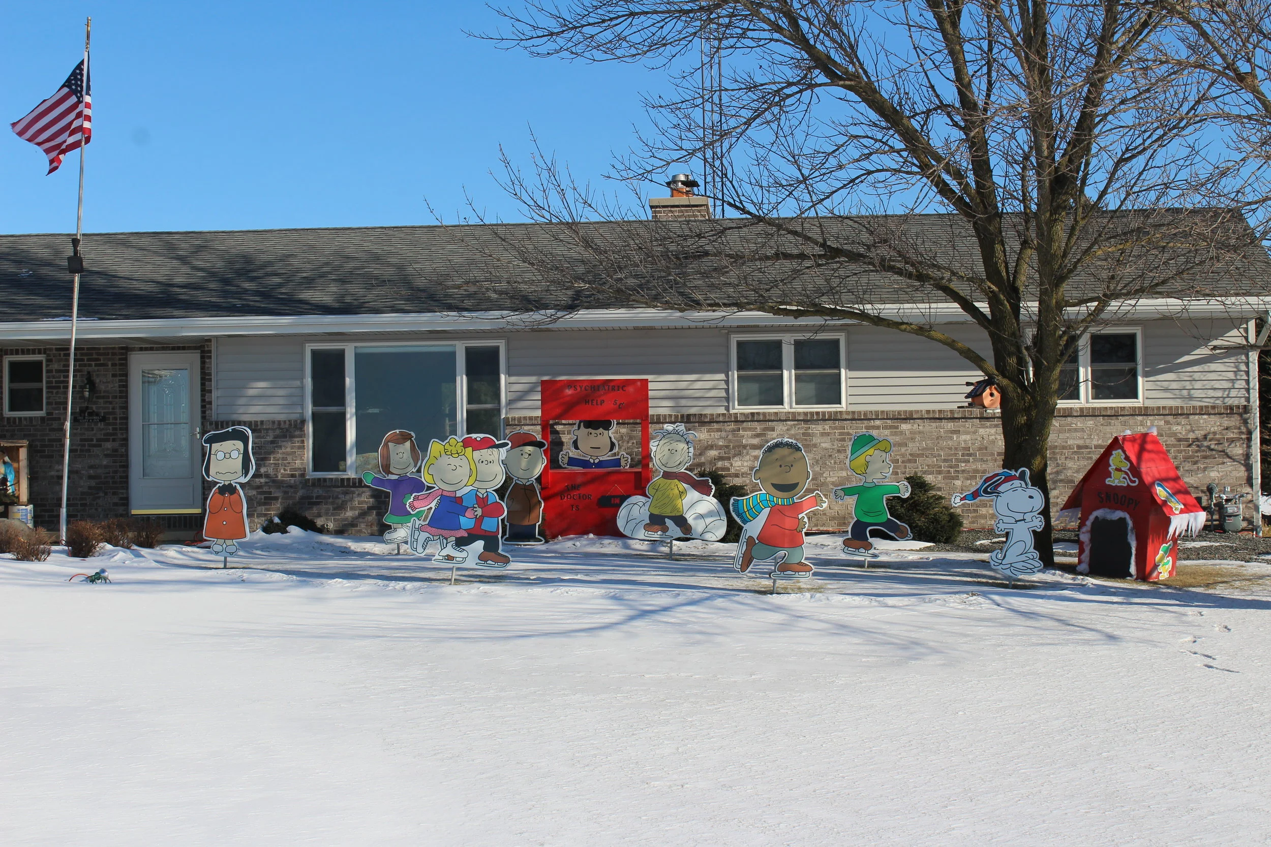  After the parade some materials are saved, but most art pieces are not. I was able to salvage them and put them up in my parent's yard. 