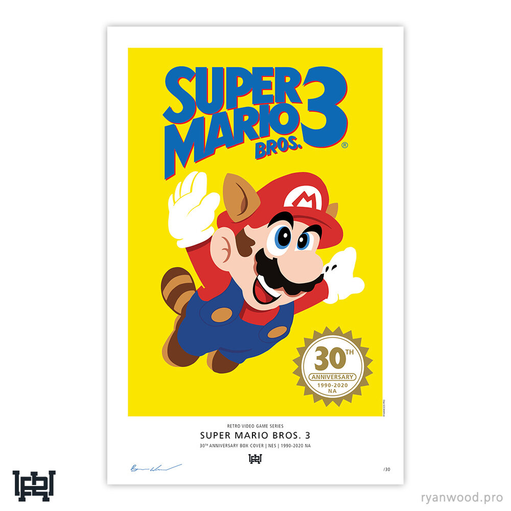 Super Mario Bros 3 Game Poster | Nintendo | NES | NEW | USA