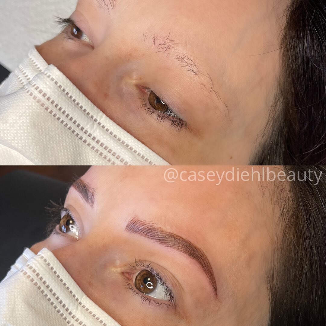 From no brows to WOW! 😍 Combination Brow technique using @minxbrows tools and @tinadaviesprofessional pigment ❤️
.
.
.
.
.
 #kitchenerweddings #kitchenermicroblading #waterloomicroblading #microbladingwaterloo #microbladingartist #kitchenerweddings 
