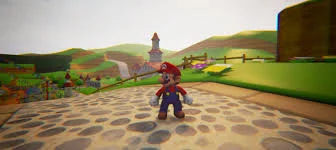Watch Mario in the Unreal 4 engine