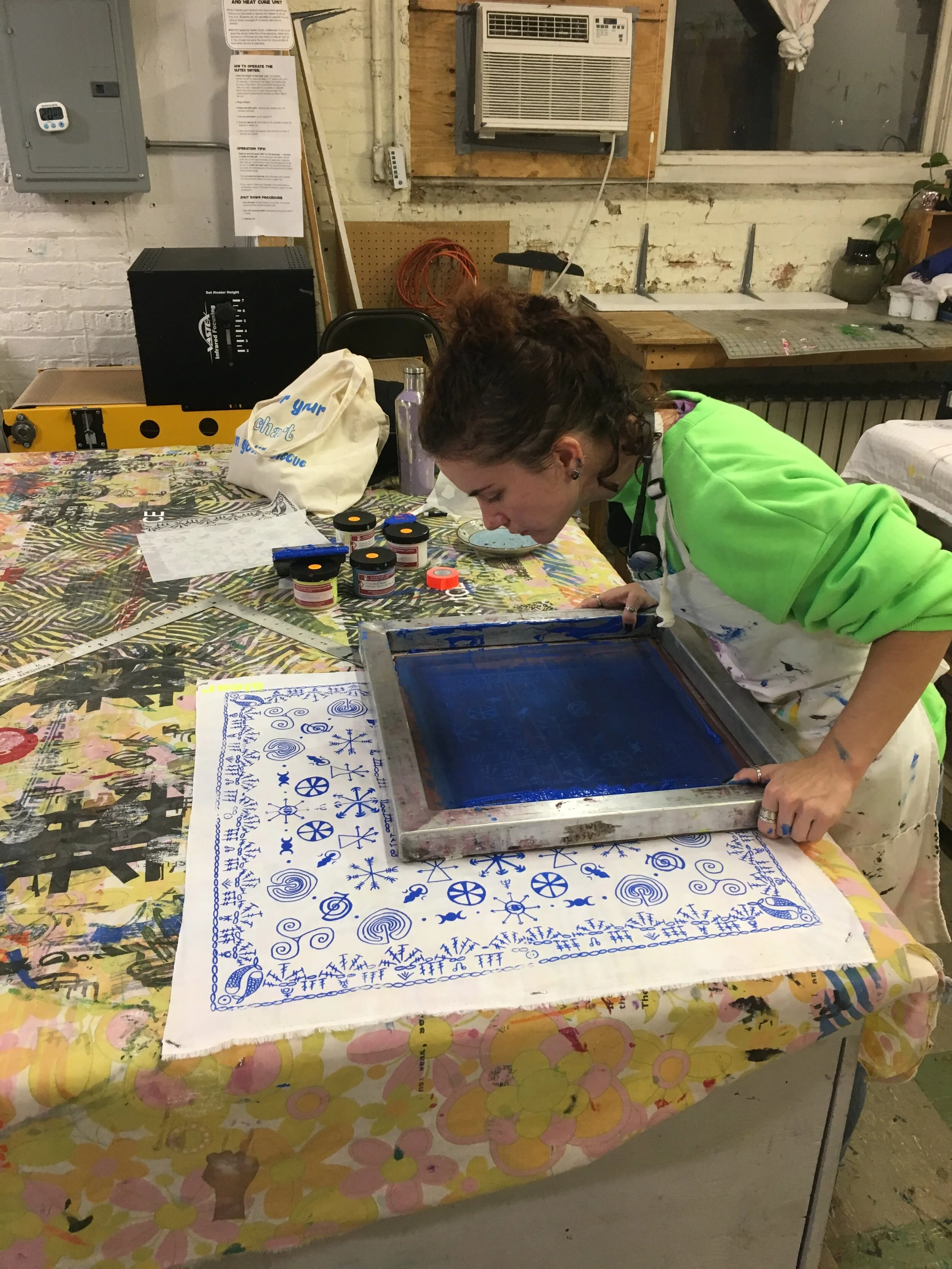 First Time Screen Print onto Fabric