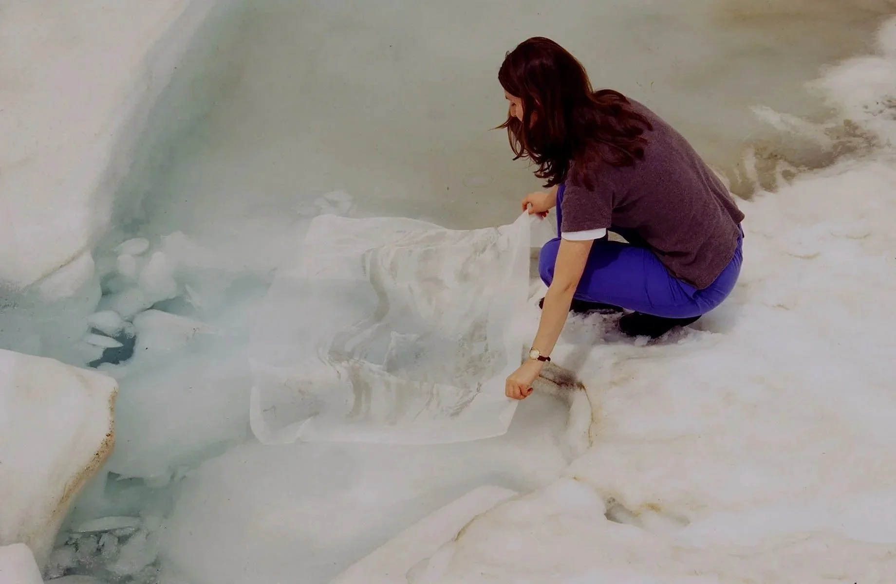 Land-Print Project II, 1996. Sound wave. Photograph: Simon Gillian