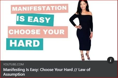 Manifesting Is Easy: Choose Your Hard // Law of Assumption