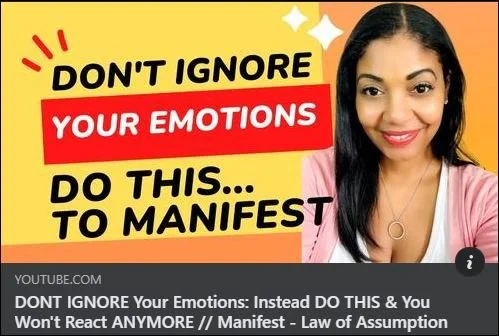 DON'T IGNORE Your Emotions: Instead DO THIS &amp; You Won't React ANYMORE //Manifest - Law of Assumption