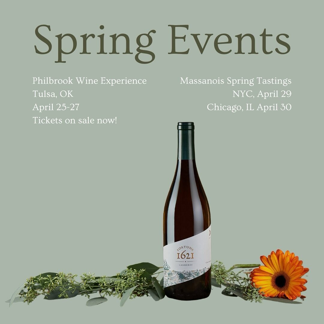 Happy April! Come find Fortune wines in a city near you this month. 

🌙Tulsa, April 25-27
🌙NYC, April 29
🌙Chicago, April 30