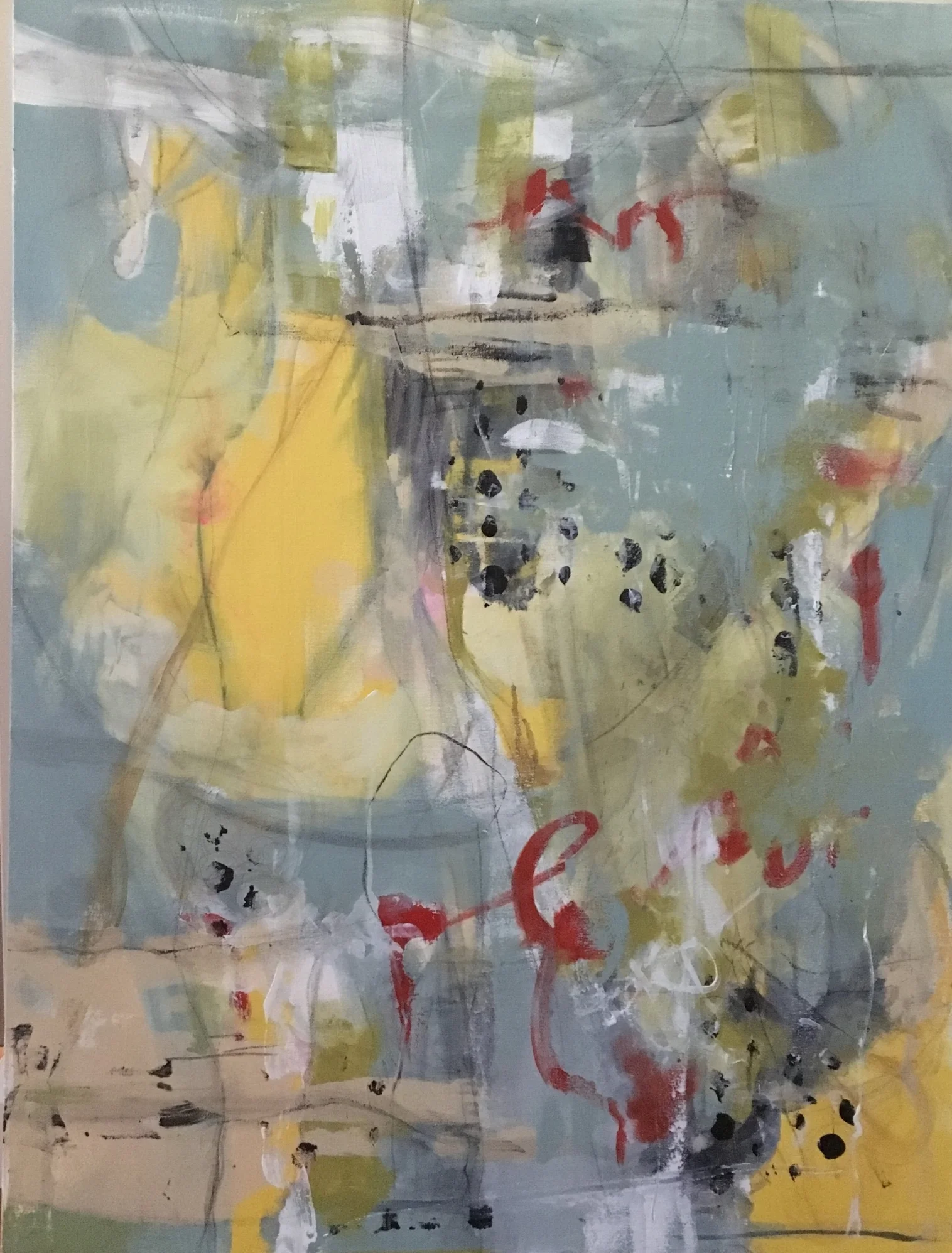  New  30 x 40" Acrylic on gallery wrapped canvas.  2017 