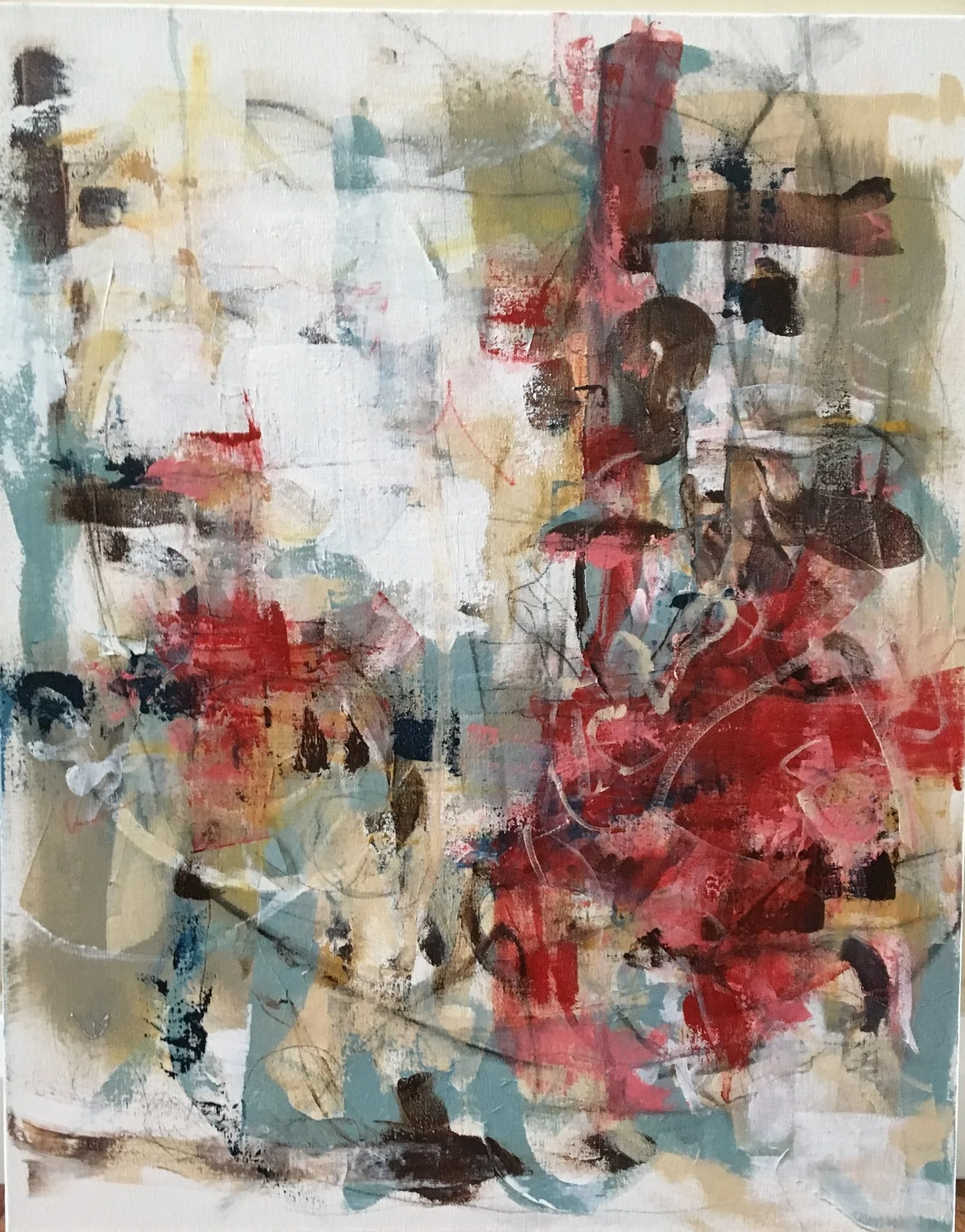  Go West  24 x 30 Original Abstract Acrylic on gallery wrapped canvas  2017 
