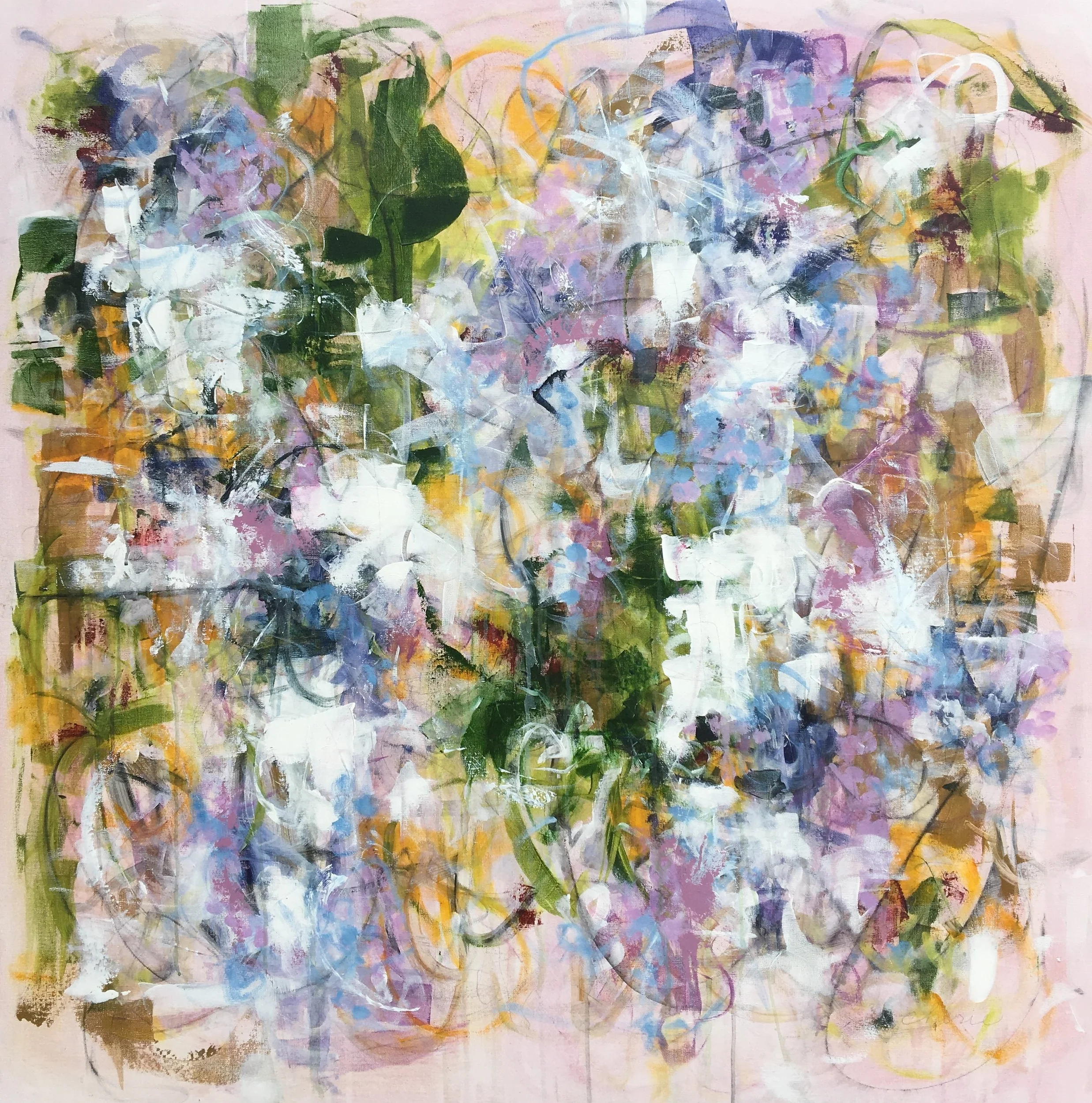  Arbor  4 X 4 Ft. Acrylic on gallery wrap canvas.  2018 