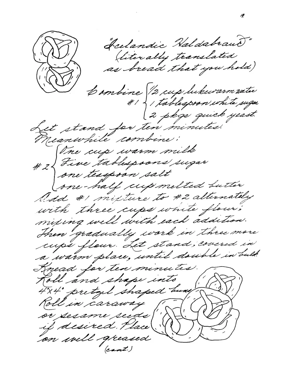 Recipe for Haldabraud, Icelandic Cooking