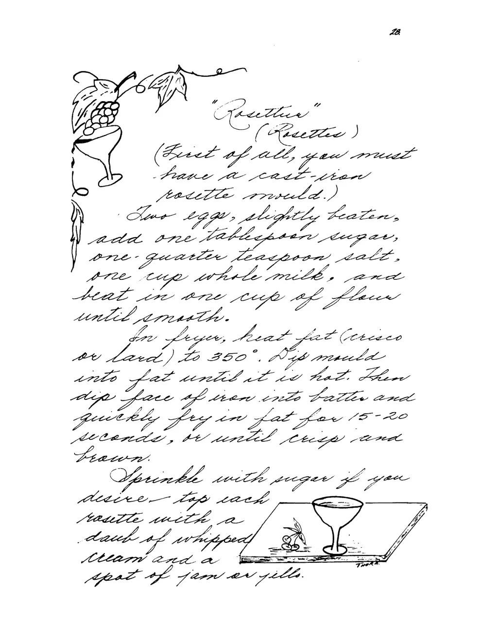 Recipe for Rosettur, Icelandic Cooking