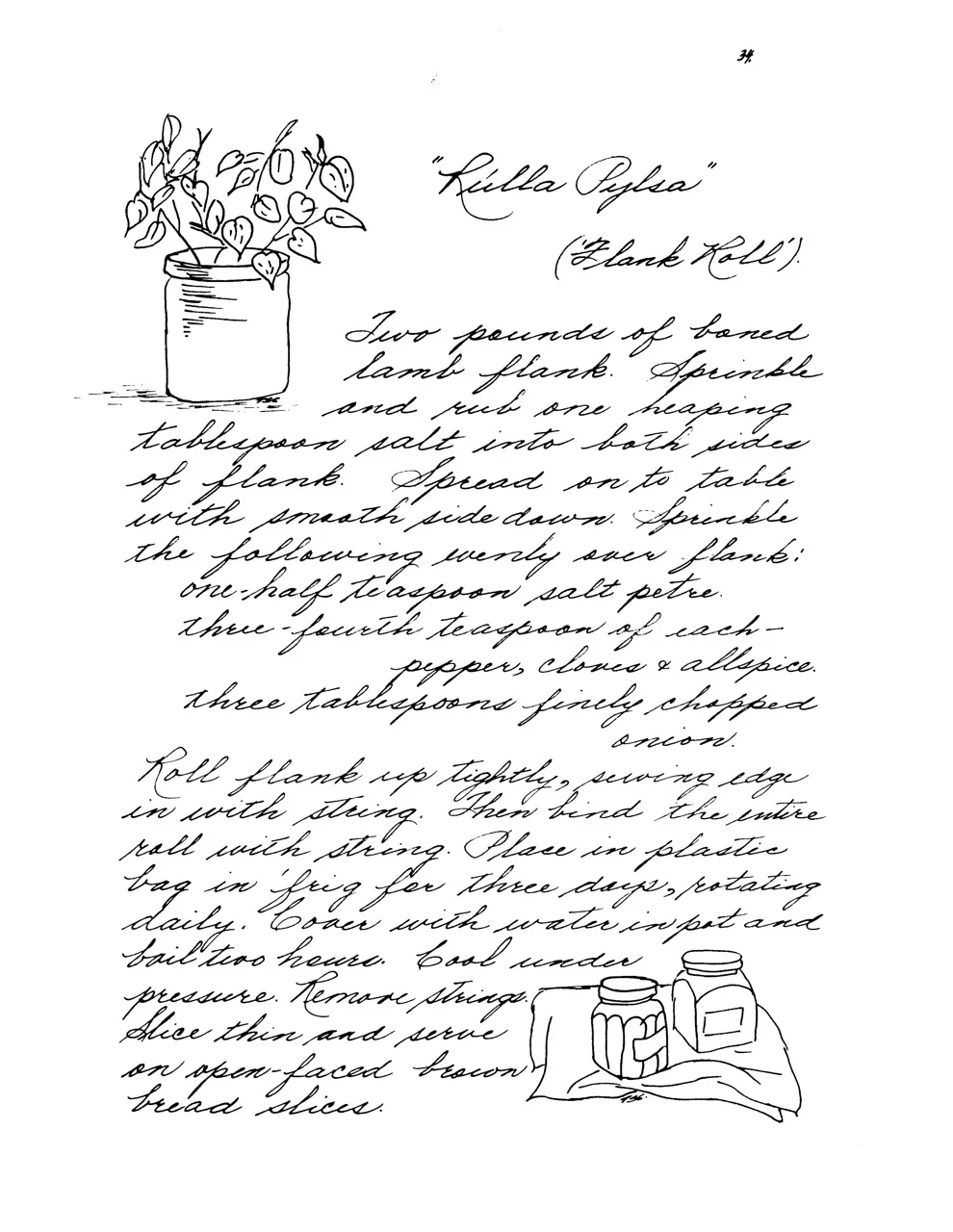 Recipe for Rulla Pylsa, Icelandic Cooking
