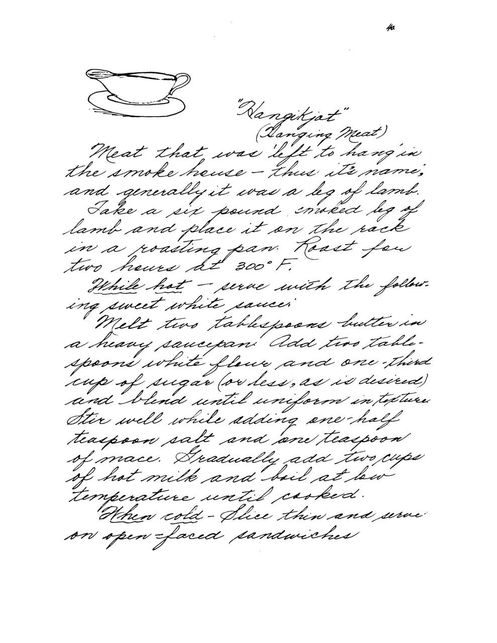 Recipe for Hangikjot, Icelandic Cooking