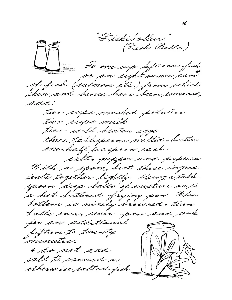 Recipe for Fiskibollur, Icelandic Cooking