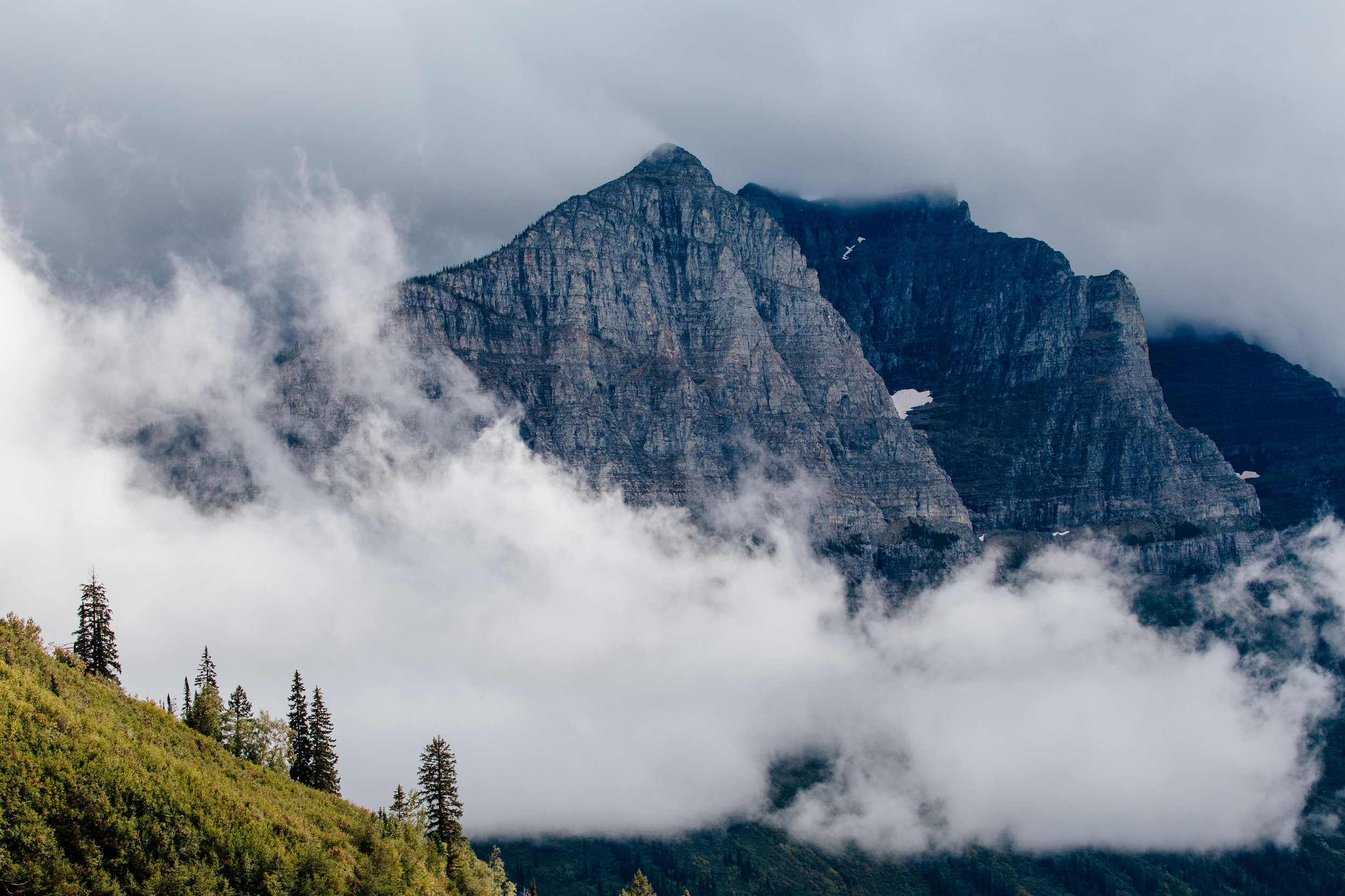 Moody mountains of Glacier