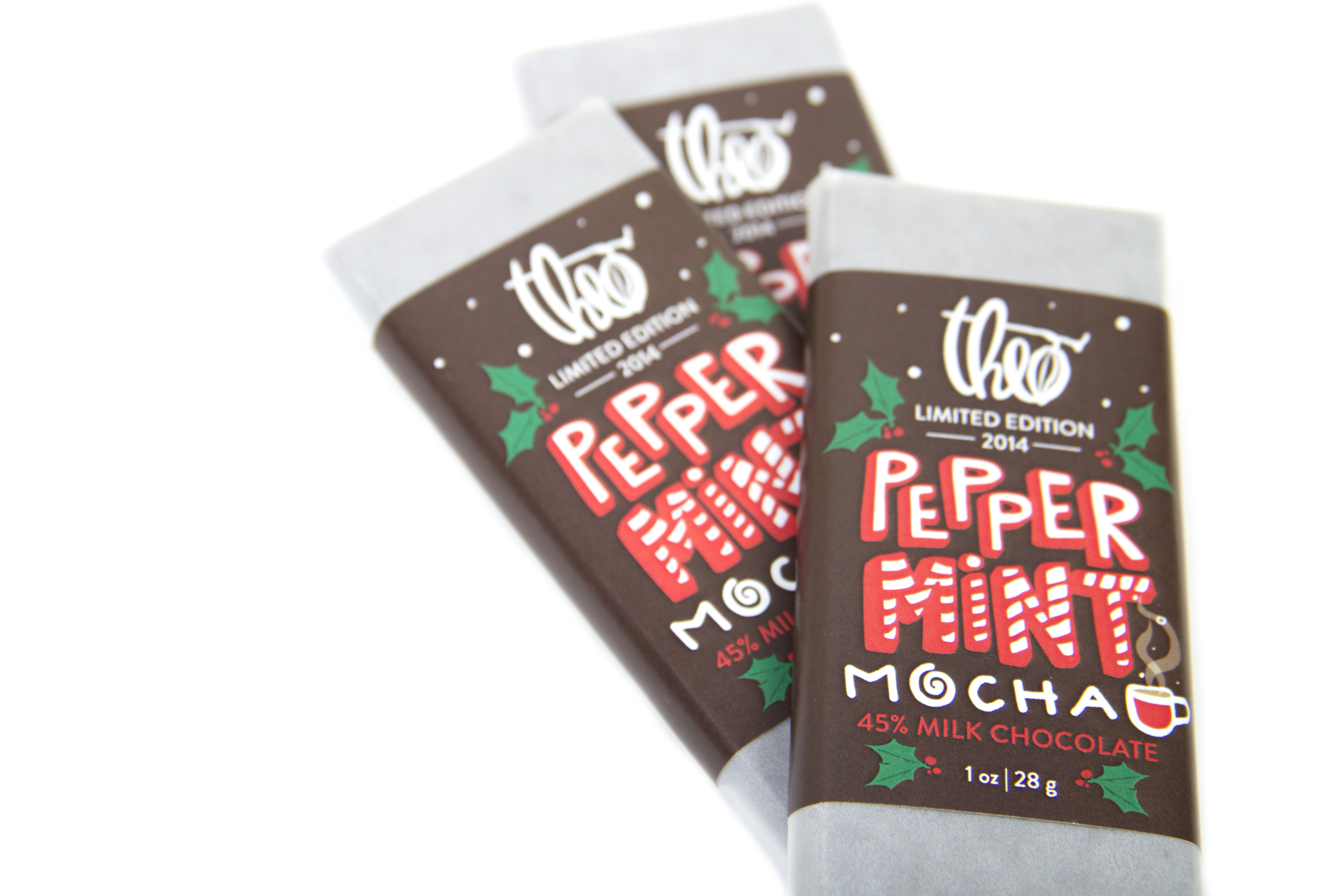 Peppermint Mocha 1oz Bars, Label Design: Marisol Ortega