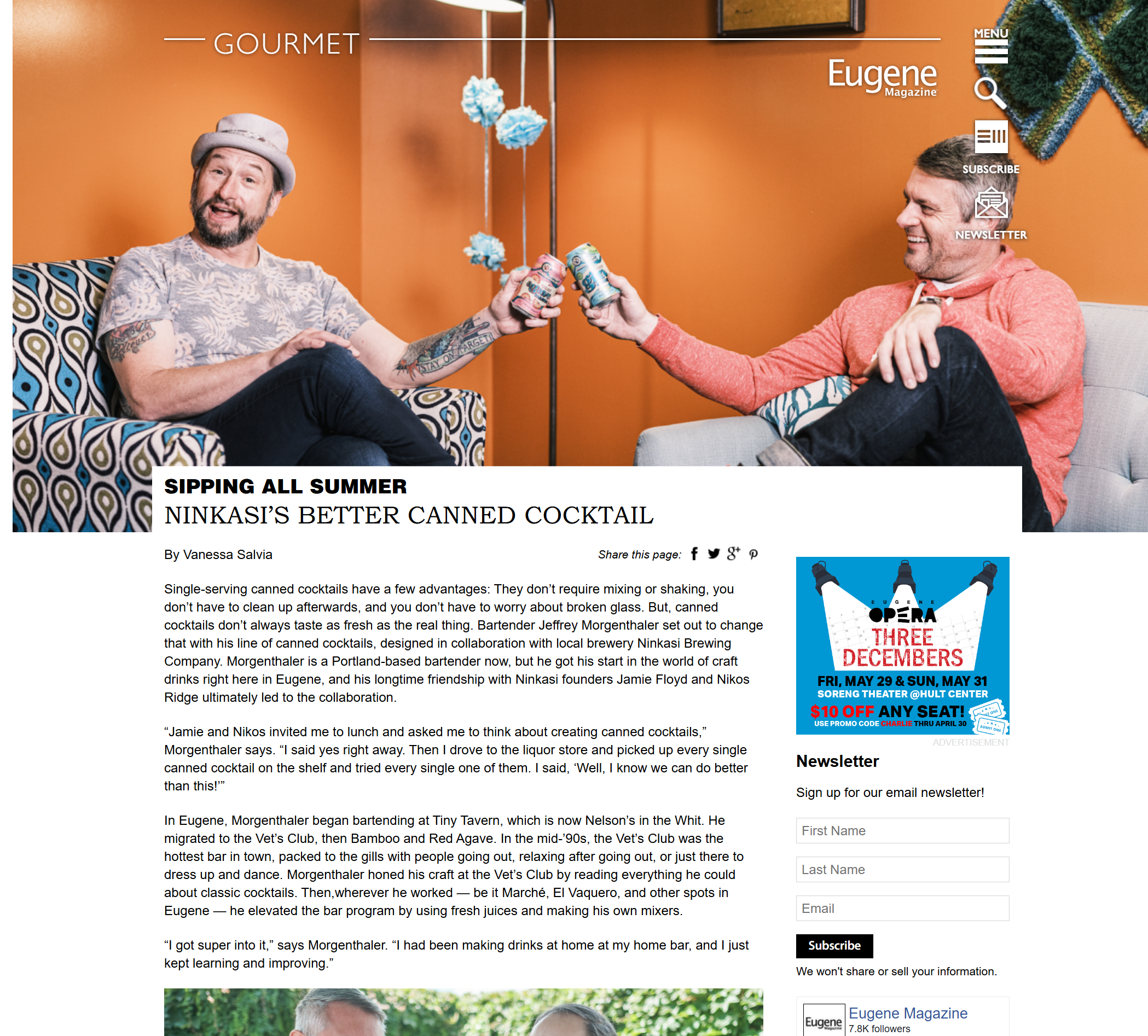 Eugene Magazine Piece