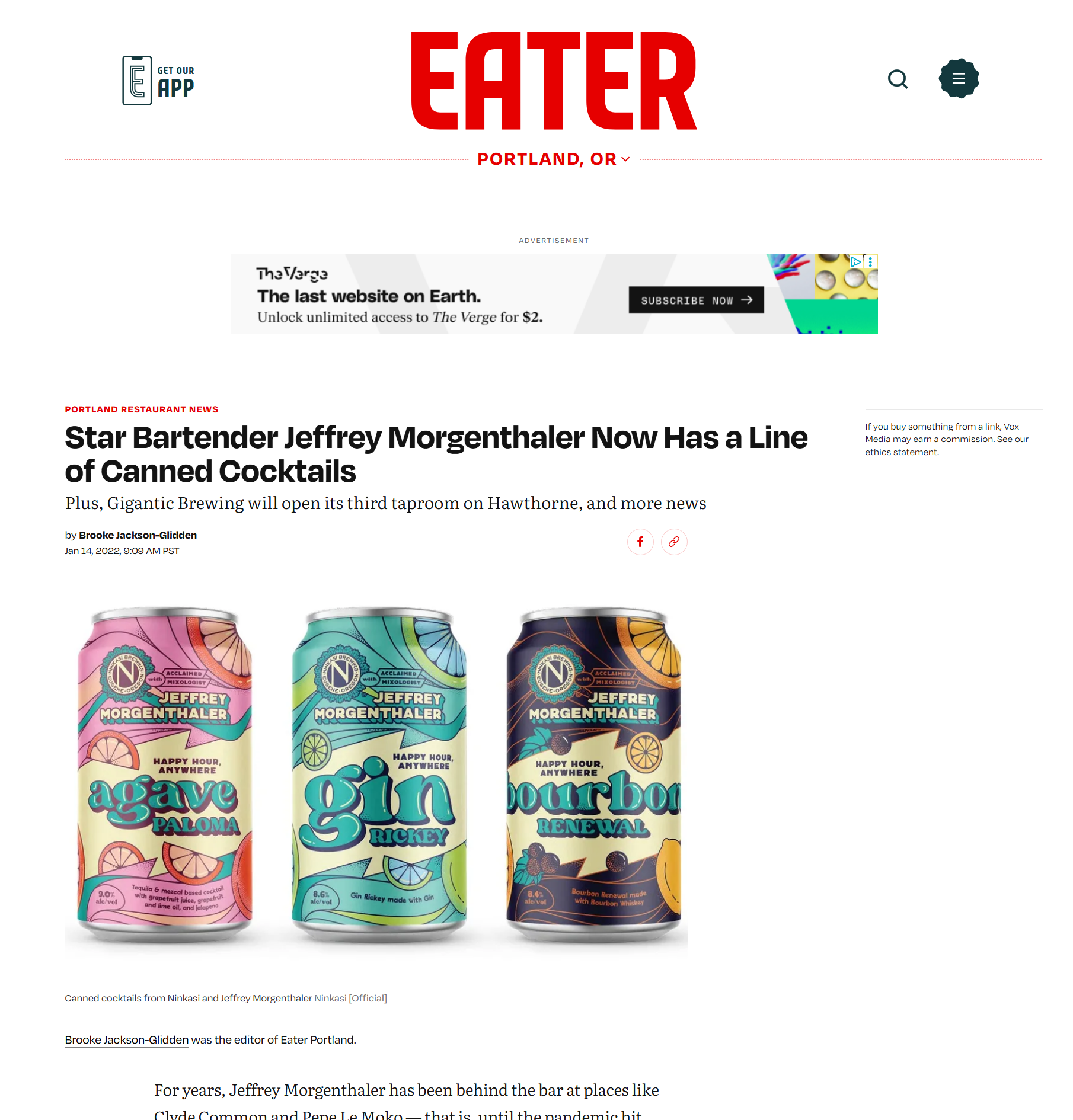 Eater Portland Article