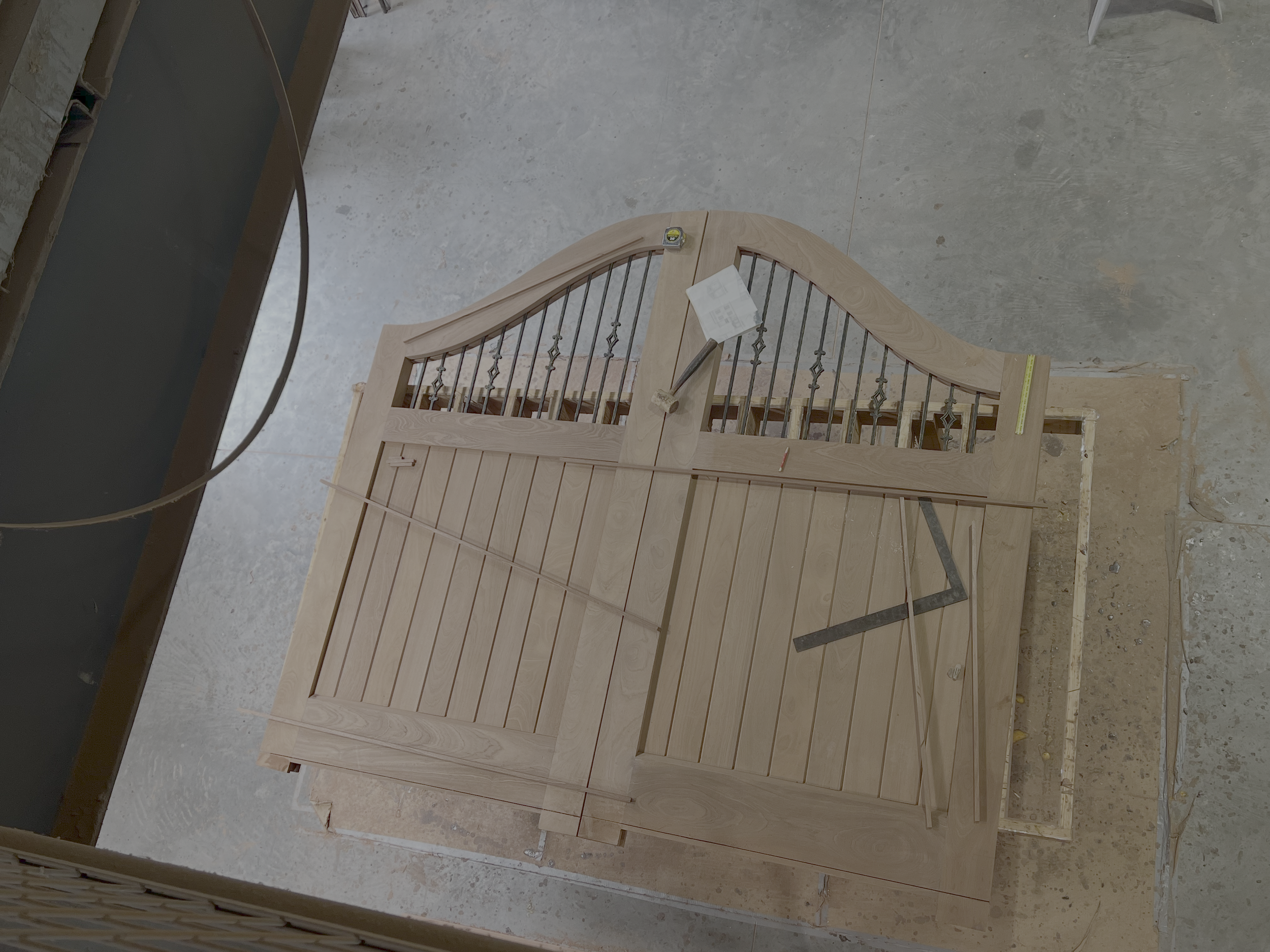 Gates on the shop floor waiting for delivery