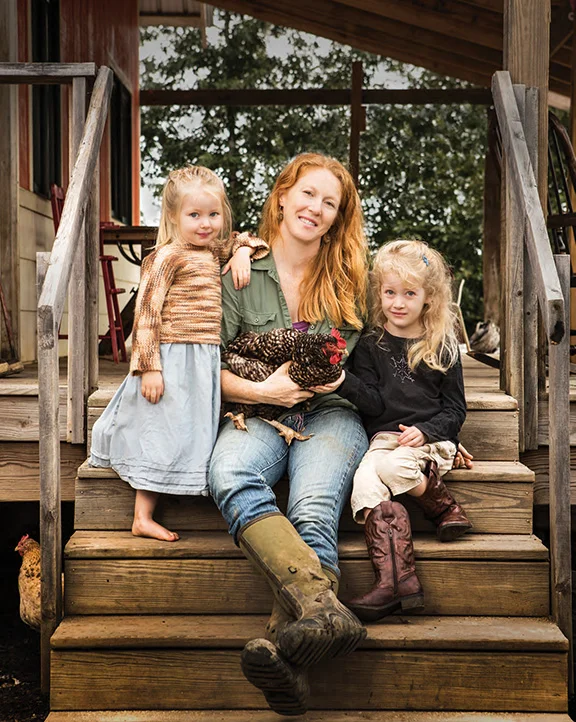 Katie Short and her daughters, Magnolia and Honey. Photo by Rett Peek.