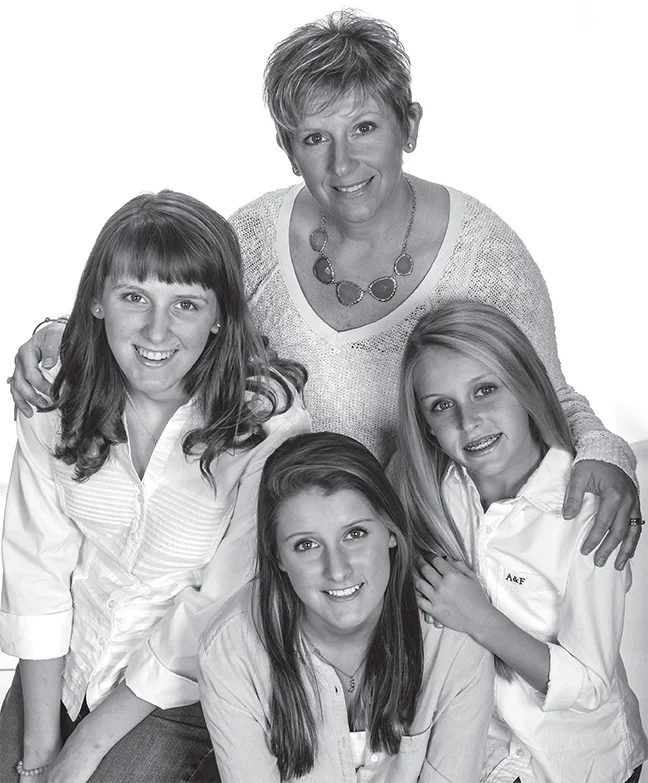 Carla Gregg with daughters Katie, Maddie and Lillie. | Photo by Dixie Knight