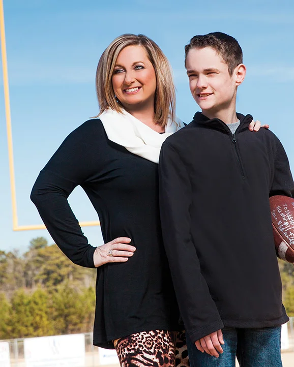 Mandy Hill and son Hunter. | Photo by Sara Blancett Reeves