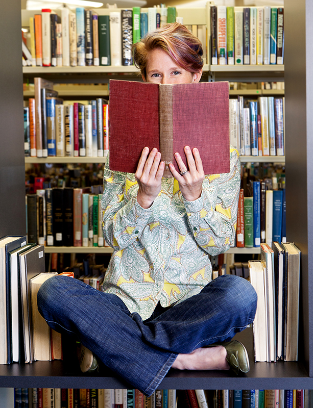 When she has time to herself, you'll find Sara Drew in the middle of a great book. Photo by Matthew Martin