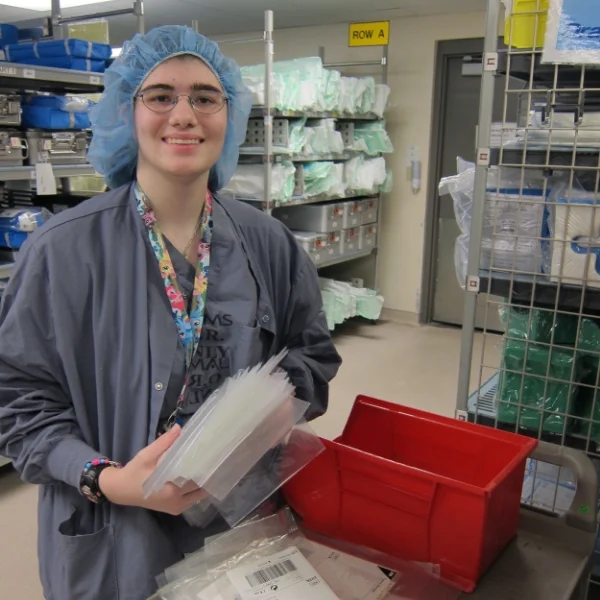 Liz, who now works at Embassy Suites, gained a variety of skills during her internship at UAMS. 