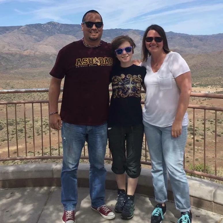 graduation. Steve, Spenser and Rebekah Biernacki at the Grand Canyon for Spenser’s college graduation weekend.