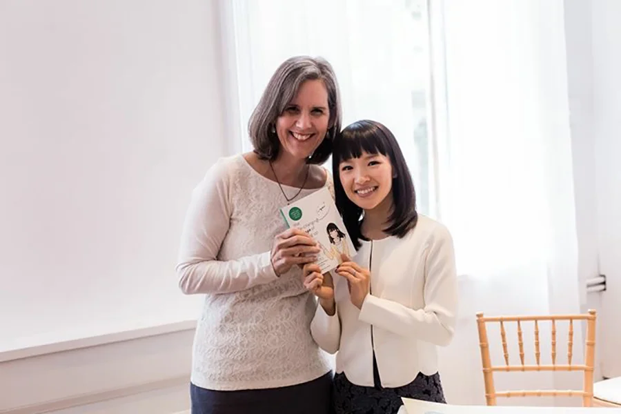 Sue Fehlberg and Marie Kondo.