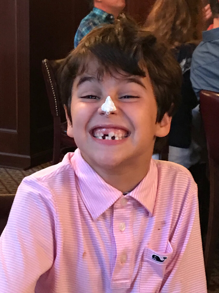 Charlie celebrating a birthday