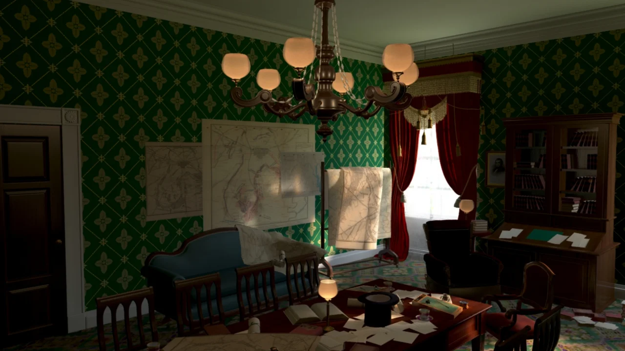 Lincoln's Office Before Color Correction