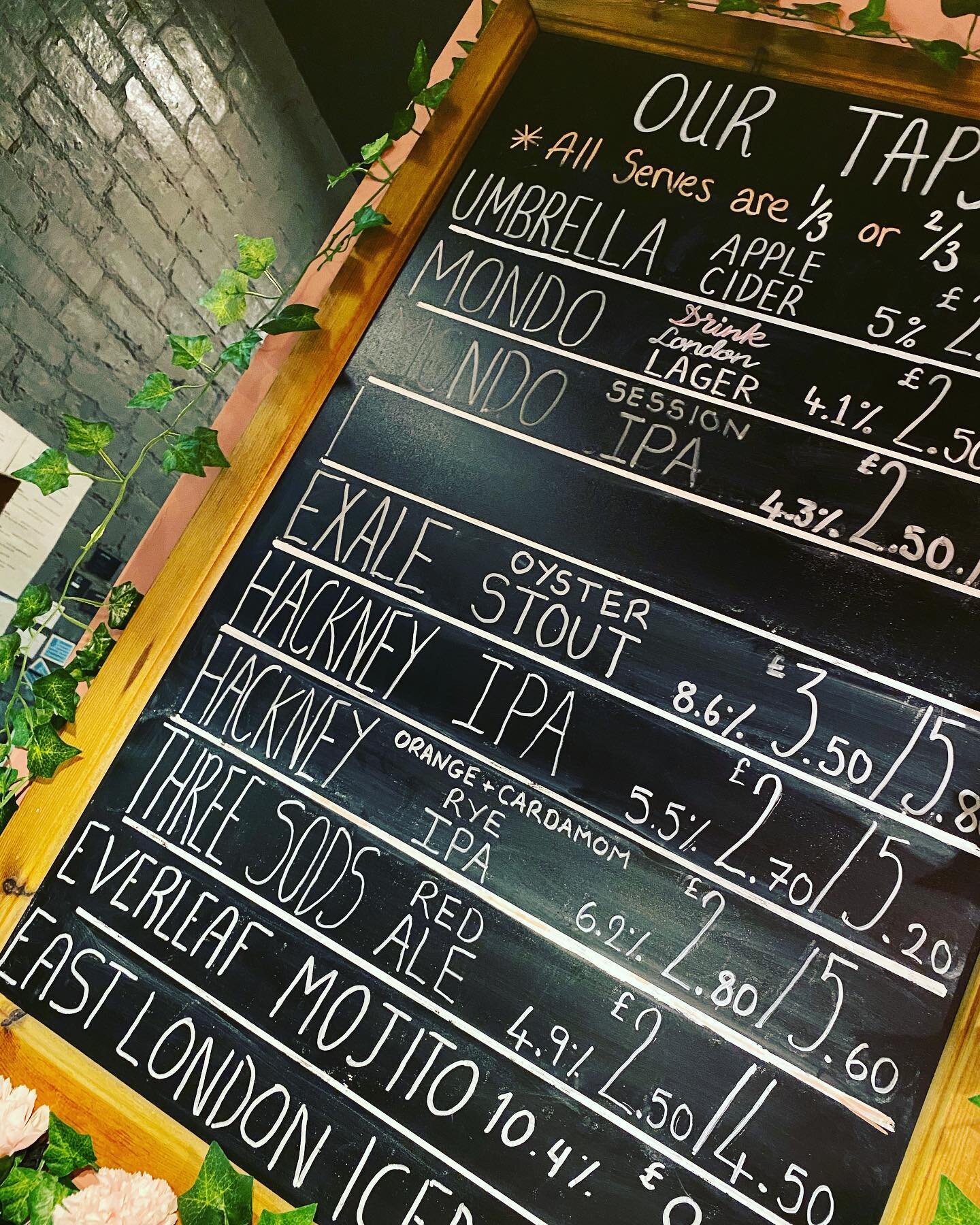 What shall we put in the gap&hellip;?
.
(Must be London brewed!)
.
#drinklondon
#throgmortonstreet
#londonbeers 
#londonbrewers