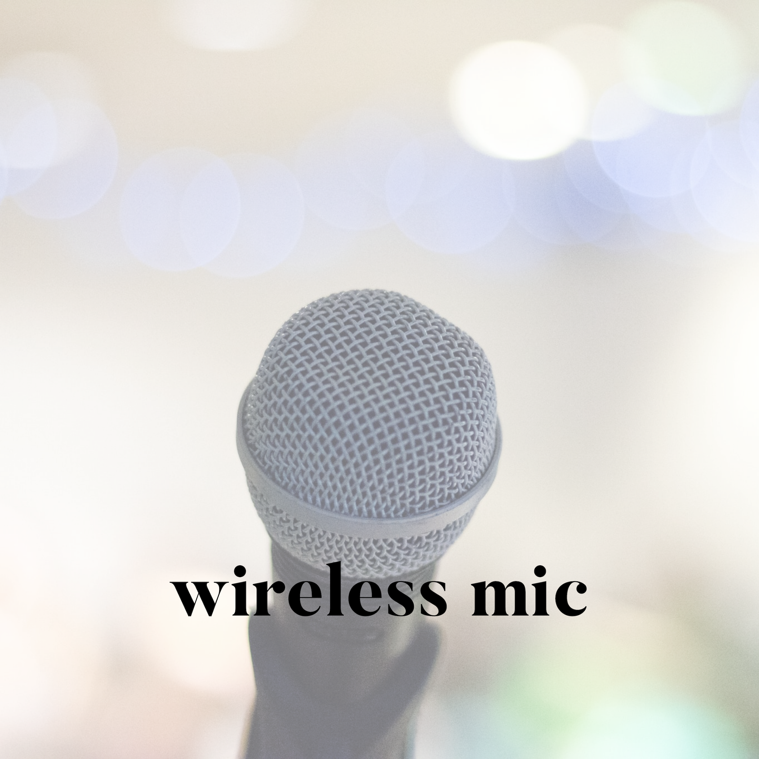 Wireless mic available at additional cost—professional audio enhancement for ceremonies and receptions in McGee’s wedding packages